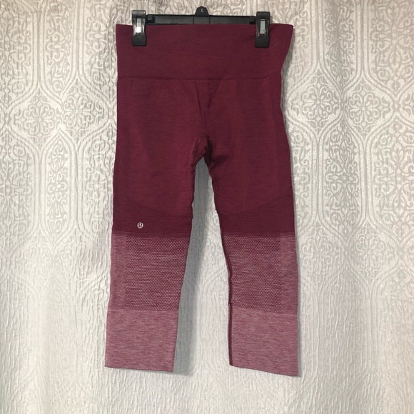 🍋 Lululemon ombré Seamlessly Street Crop Sz. 4 - Picture 4 of 8
